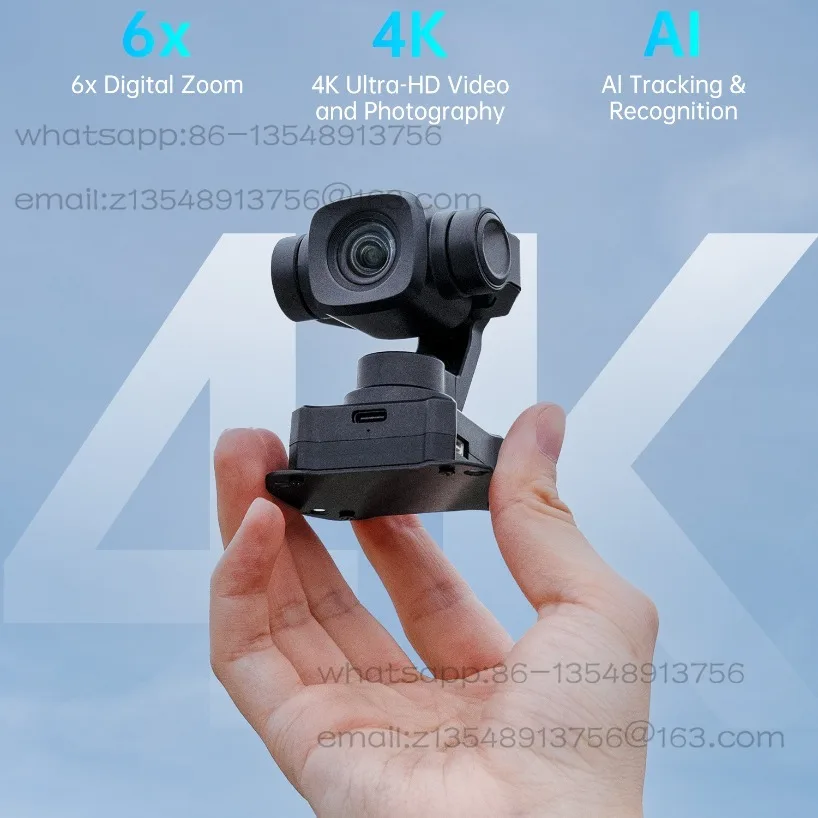 

A8mini 4K PTZ Camera FPV Pod Load AI Follow 6x Zoom Night Vision 4K
