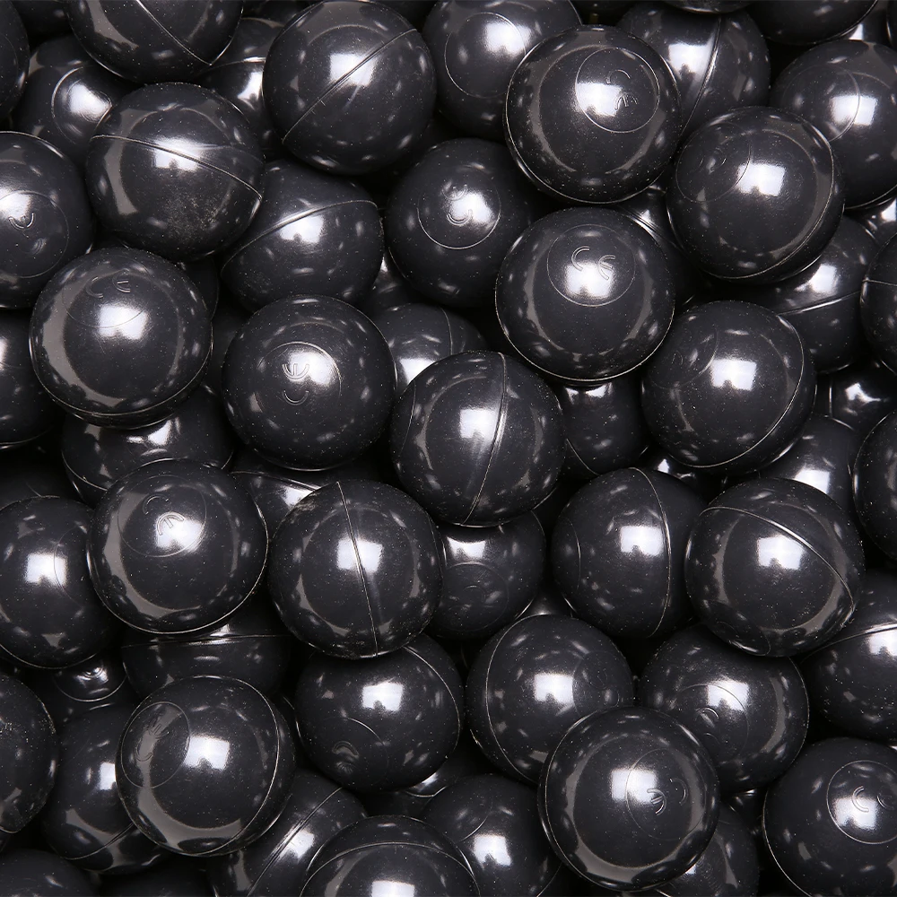 5.5CM 100Pcs Plastic Ball Pit Balls Black Ocean Ball for Children House Tents Education Centers Outdoor Sport Toys