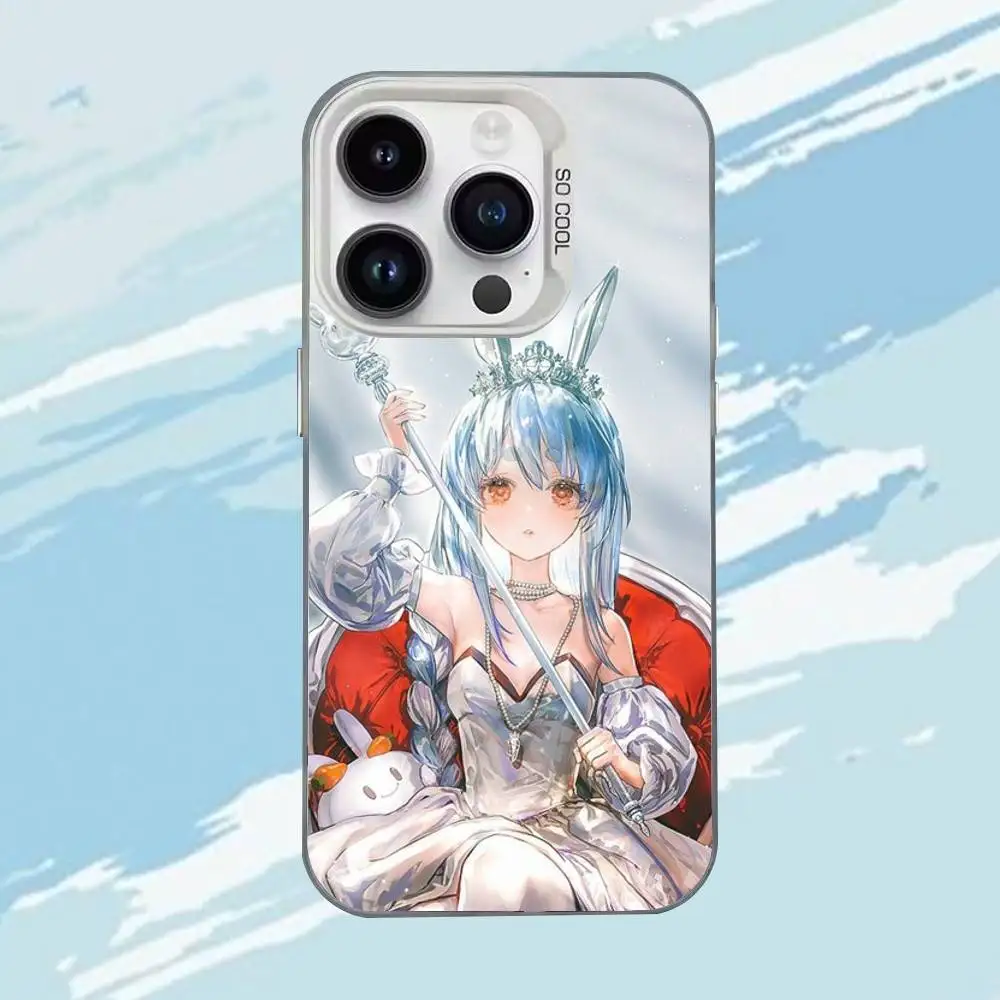 U-Usada Pekora  Phone Case For iPhone 17,16,15,14,13,12,11,Mini,Pro,E,MAX White Matte Shockproof Cover