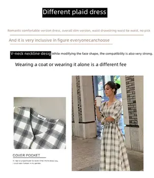 10 best sales sukienka w kratkę gingham damska - №9