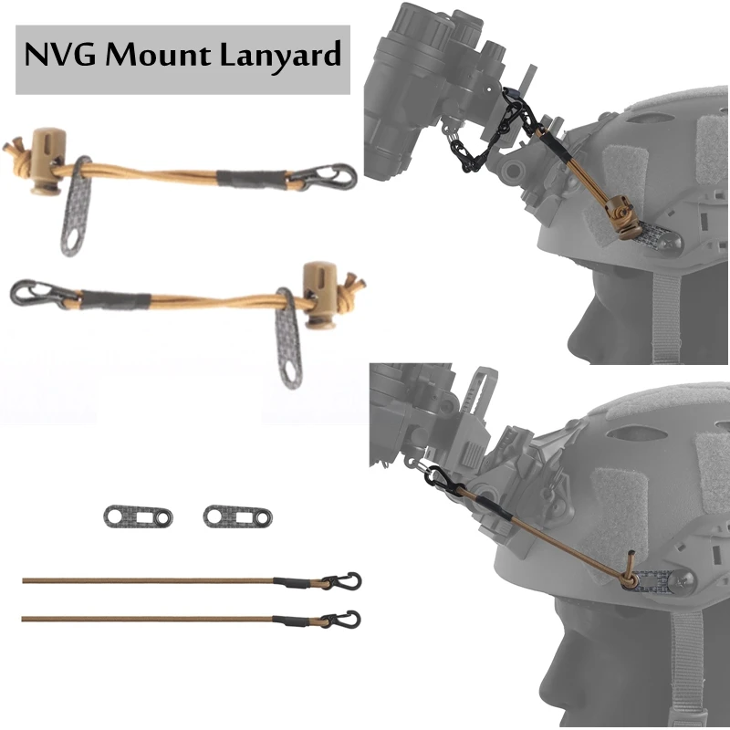 Night Vision Goggles Fixed Anti-Loss Cord for MICH FAST MH BJ Helmet Adjustable Length Elastic Rope for Helemt Night Vision