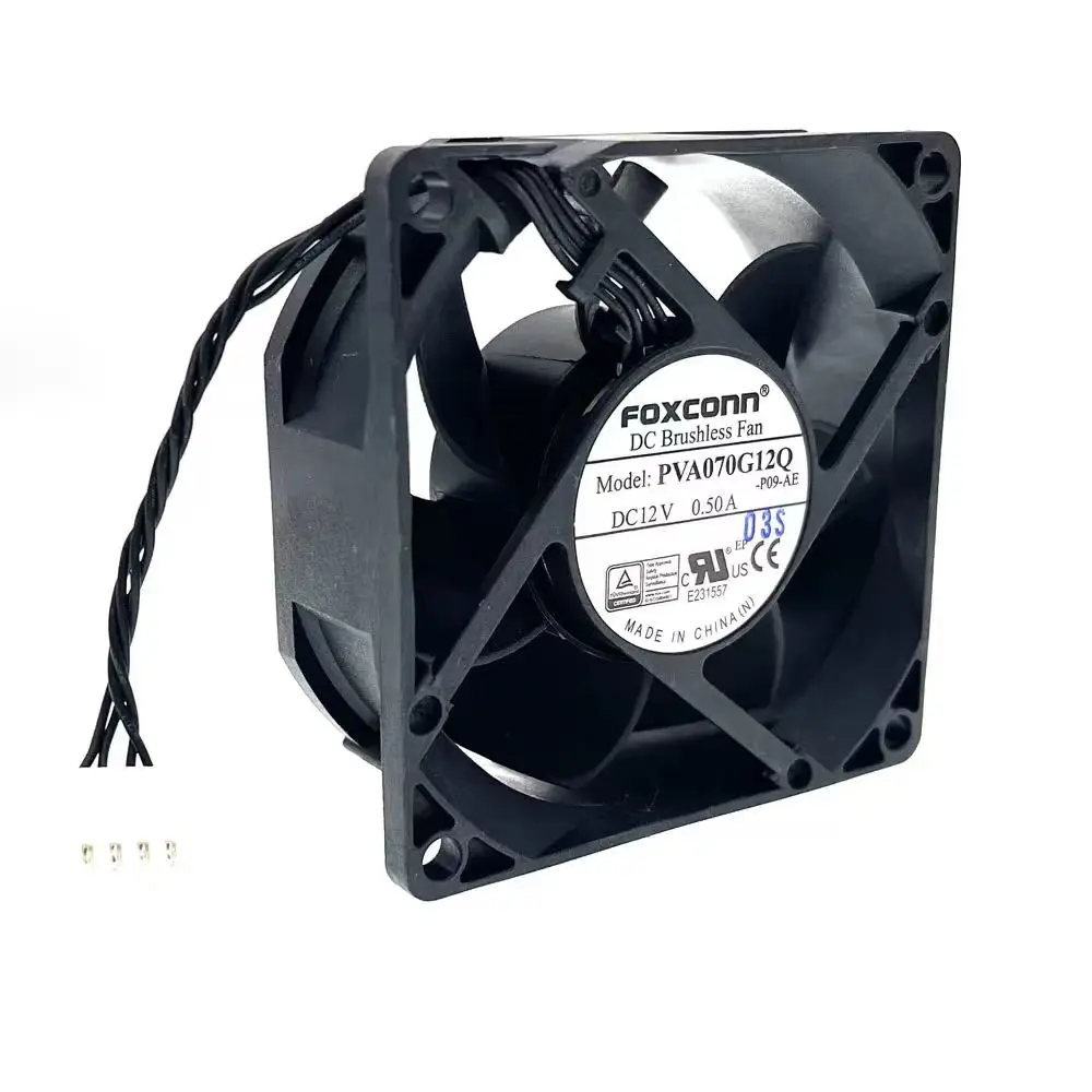 

2 шт. Новые бесщеточные вентиляторы PVA070G12Q DC 12V 0.50A 7025 70*70*25 мм, 4-проводные, с ШИМ-управлением, высокоскоростные, для охлаждения