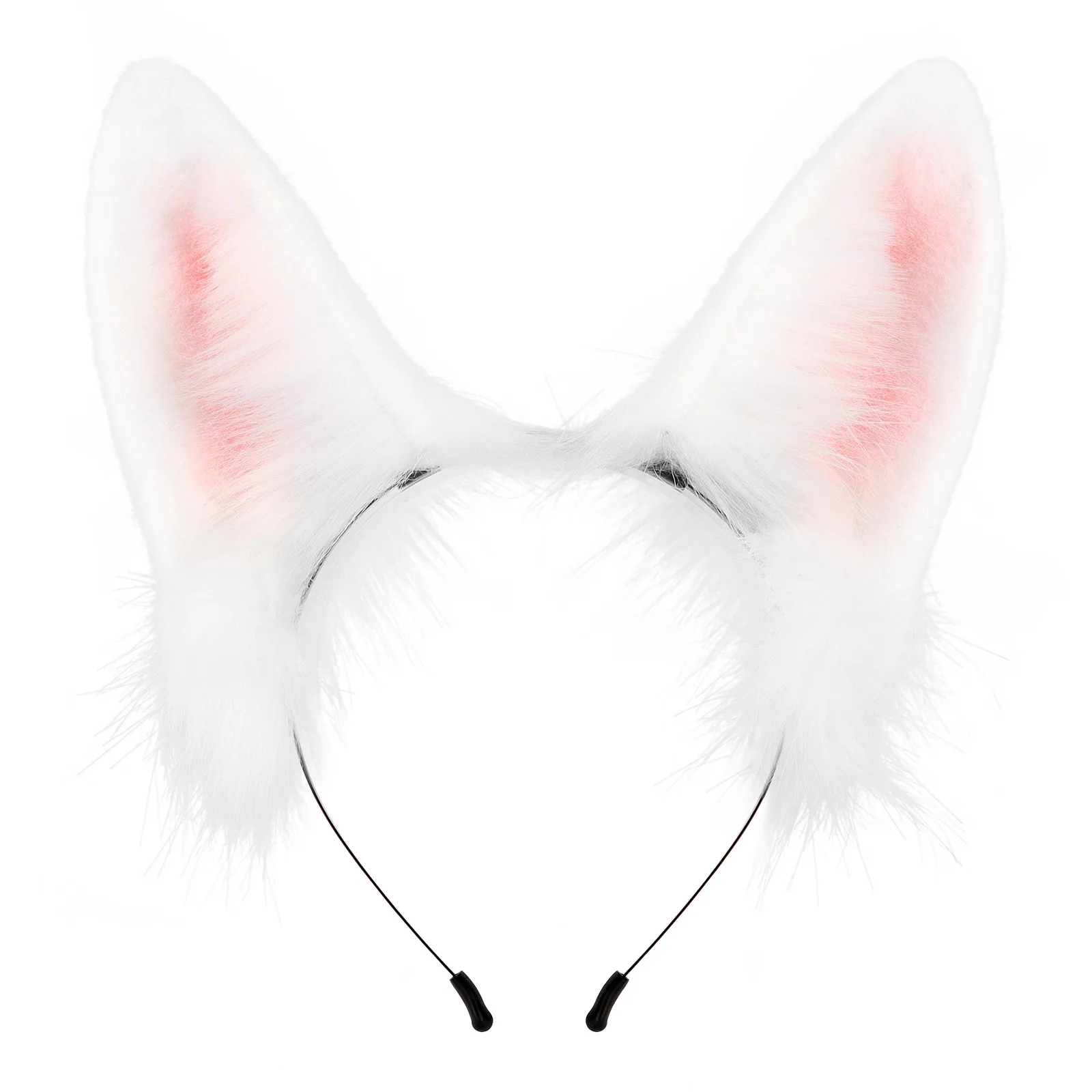 Kawaii Women Girls Halloween Simulation Bunny Ears Headband Cosplay Anime Plush Animal Ear Hair Accessories