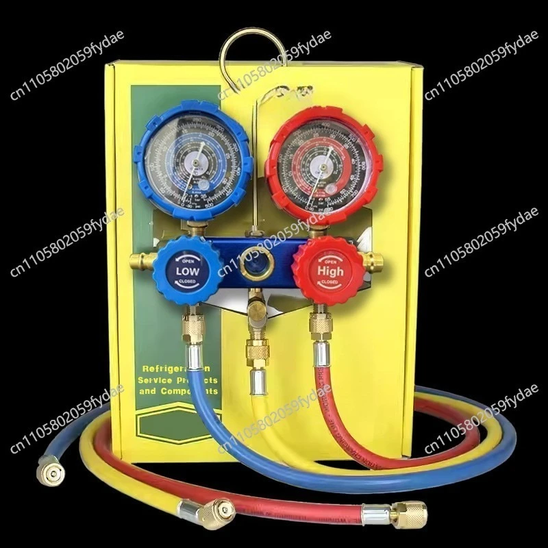 Automotive Air Conditioner Snow Meter Fluoride Meter R134a Refrigerant Pressure Meter Fluoride Tool