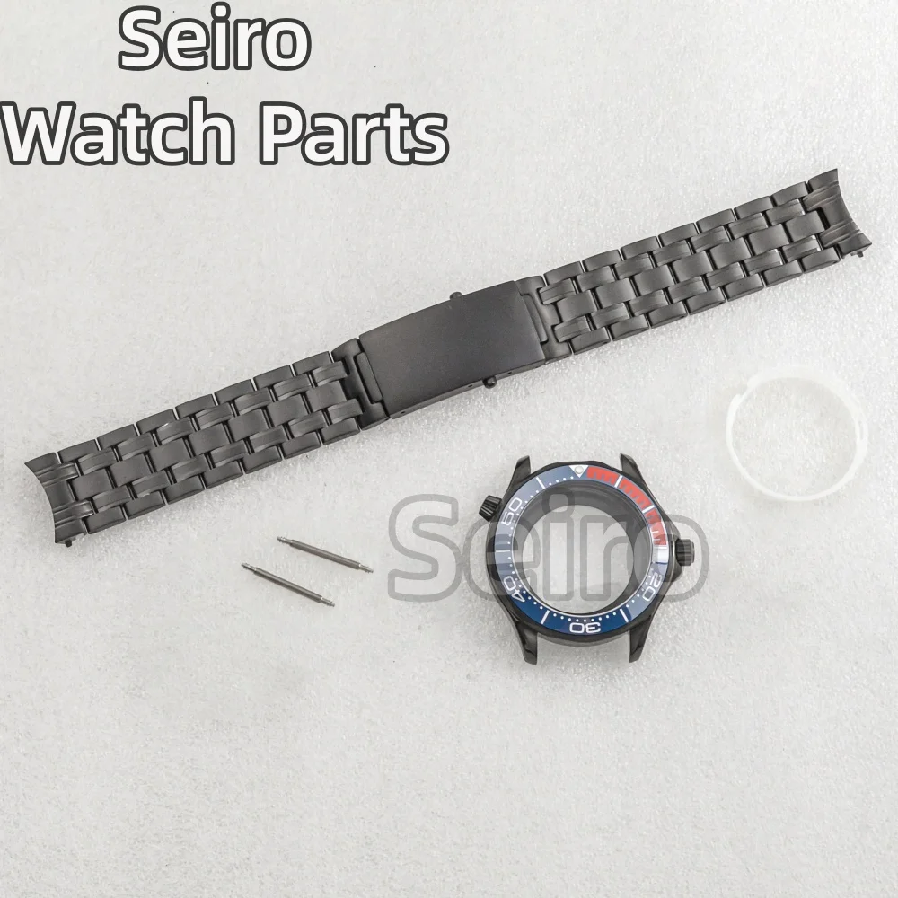 41mm Watch Case Bracelet Sapphire Glass Parts For Seamaster 300 Seiko nh35 nh36 Movement 31mm Dial Stainless Steel Watch Band