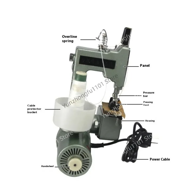GK9-2 Household Portable Electric Sewing Machine 220V Home Woven Bag Sealing Rice Bag Packing Machine