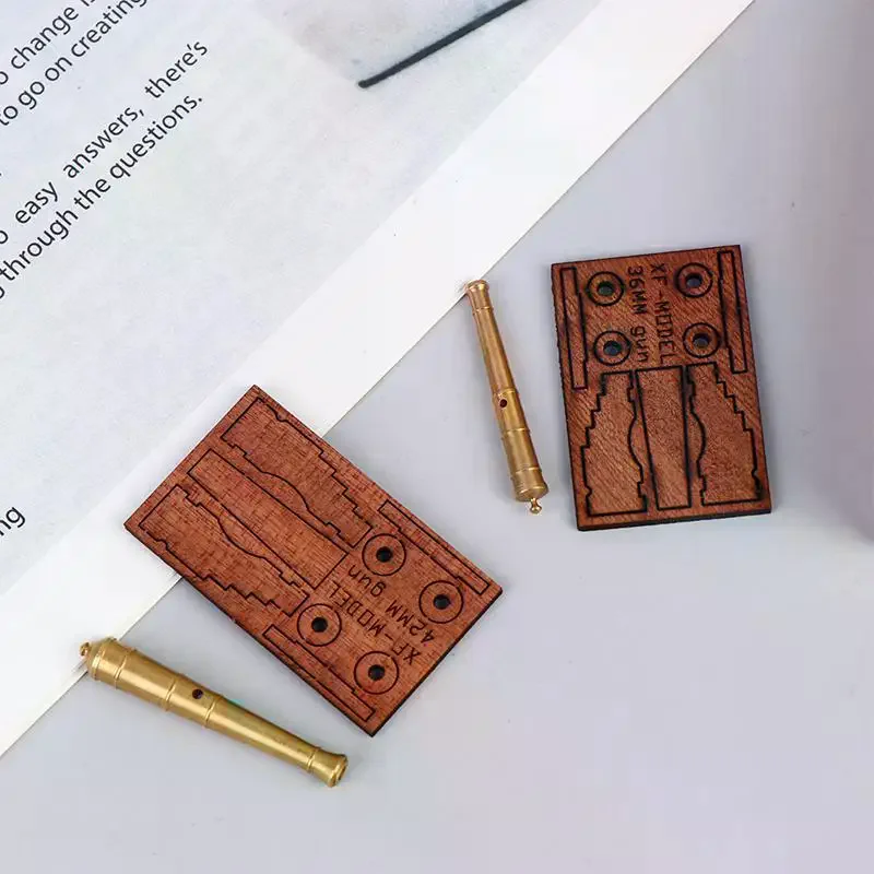 Sailboat Cannon Carriage Components Ancient Ship Model Aaccessories Deck Cannon Base Parts Sapele Wood Carriage 1 Set