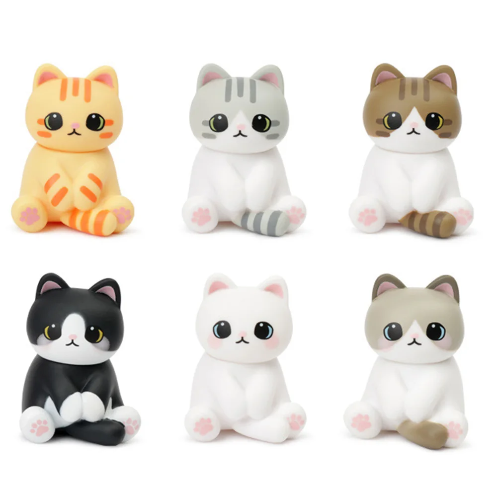

Cartoon My Cats Action Figures Toys Kawaii My-Po-Cats Series Anime Figures Collectible Dolls Toys Gifts for Children