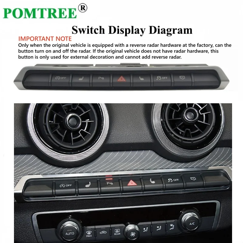 Built-in Car Seat Heater Kit Fit 2 Seats Alloy Wire/Carbon Fiber Heating Pads 3-Levels Switch Kit For Audi Q2L 2018-2025