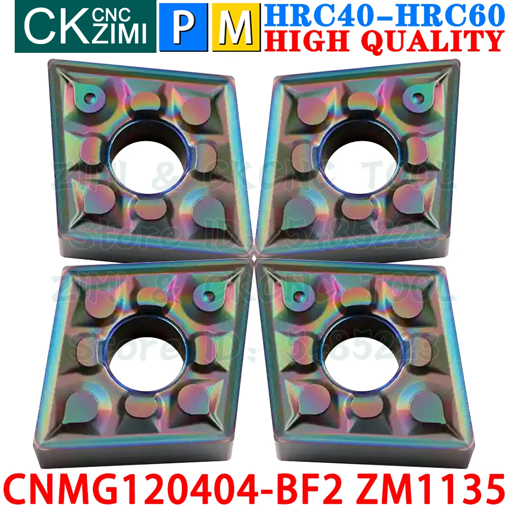 

CNMG120404-BF2 ZM1135 CNMG 120404 BF2 Carbide Inserts External Turning Inserts Tools CNC Metal Lathe Cutter Tools Hardened Steel