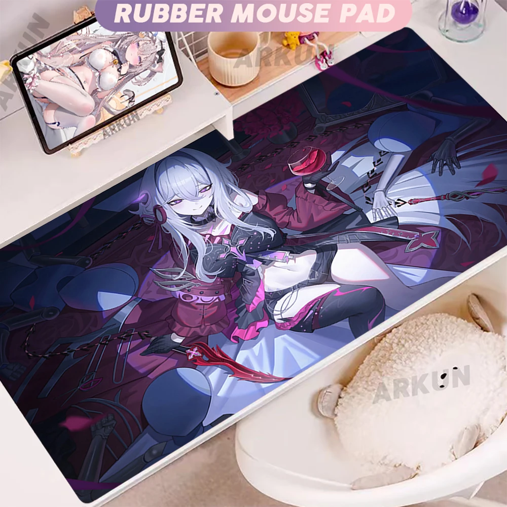 

XXL Kawaii Hot Cute Thelema Fashion Popular Cool Honkai Impact 3rd Gaming Mouse Pad Large 900x400 Desk Computer Gamer Table Mat