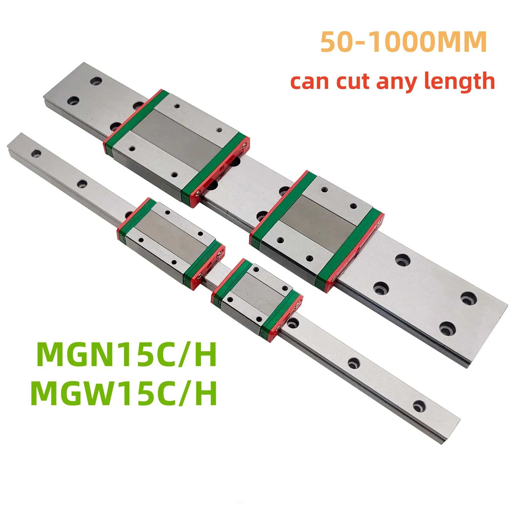 Linear Rails MGN15c 200 300 350 360 375 400 420 450 500 600mm MGN15 Linear Guide +MGN9H Block Carriage