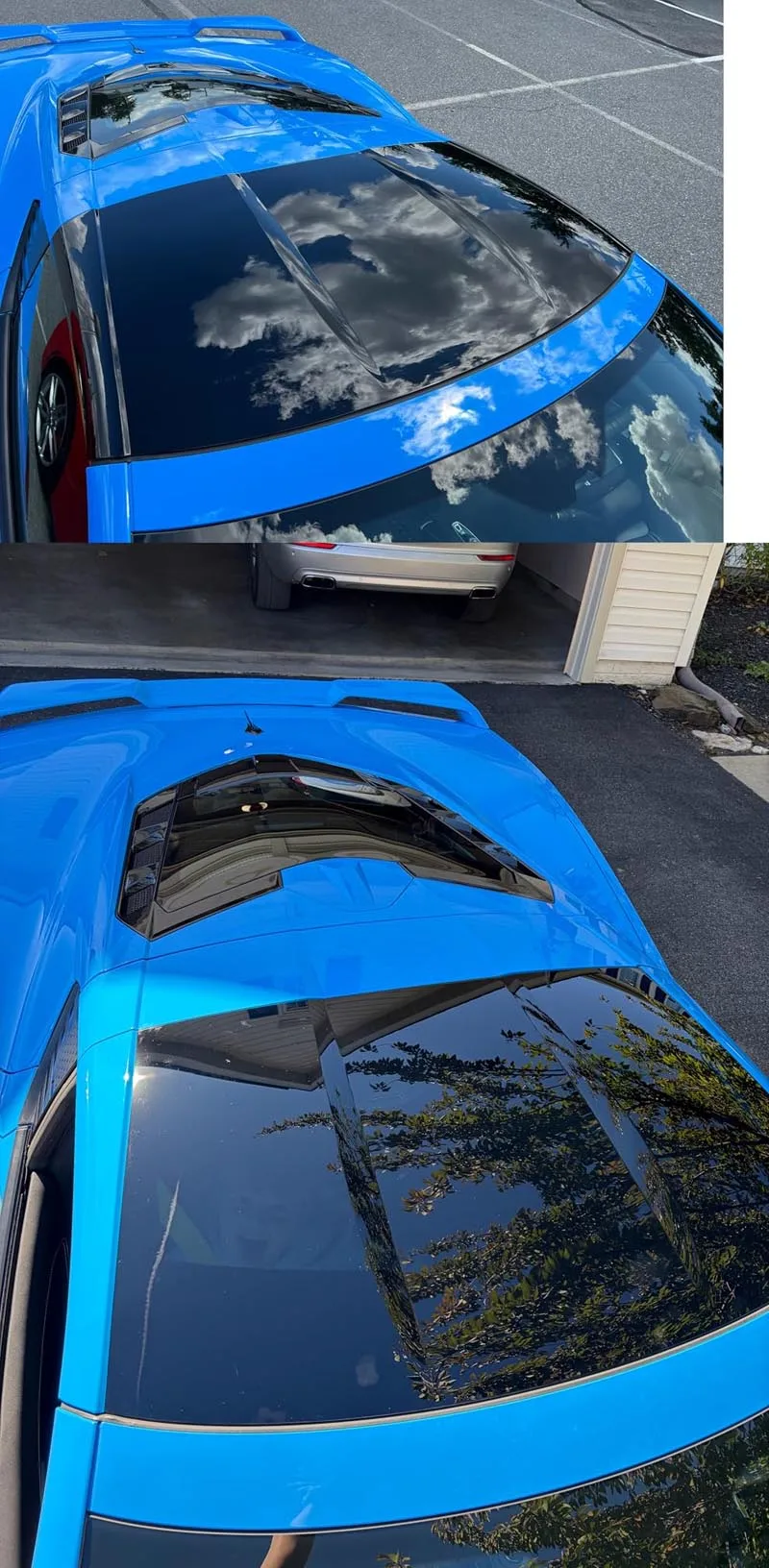 Glänzende Smurf-Blau Vinyl-Folienrolle Selbstklebende Dekorfolie Aufkleber Motorrad Auto Wrapping Folie – Detail 2