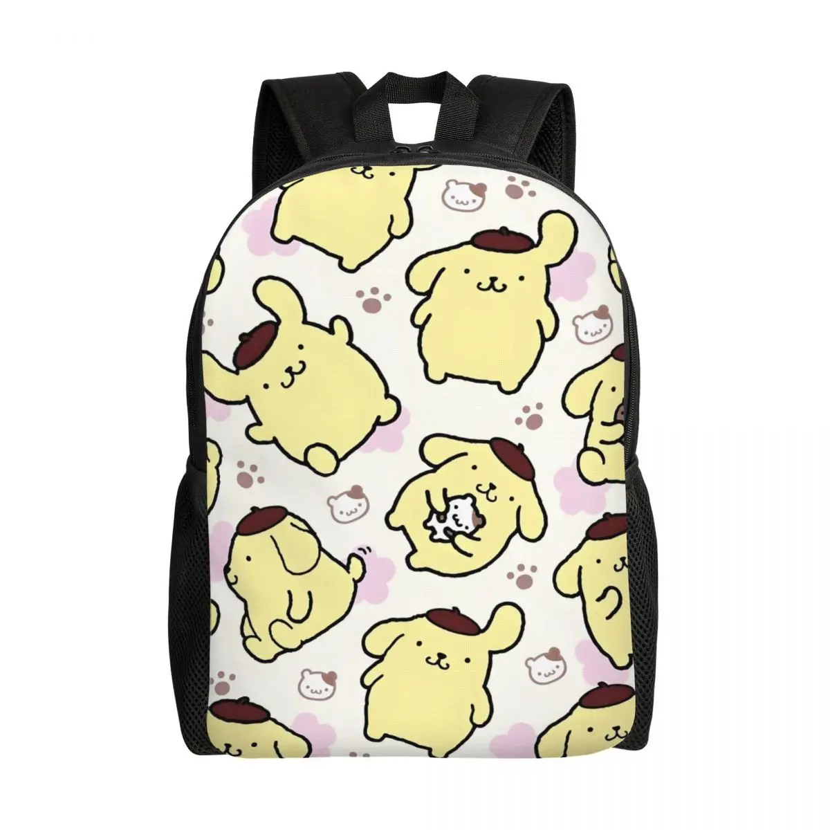 

Рюкзак для ноутбука с помпонами на заказ, женский и мужской повседневный рюкзак для школьников, милые розовые сумки