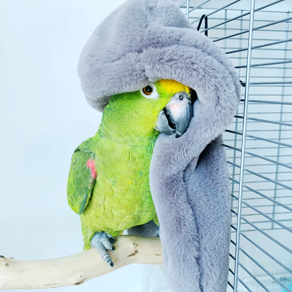 

Parrot Warm Sleeping Blanket Winter Bird Shawl Soft Comfortable Bedding Cage Accessory Bird Warmer for Cage Cockatiel