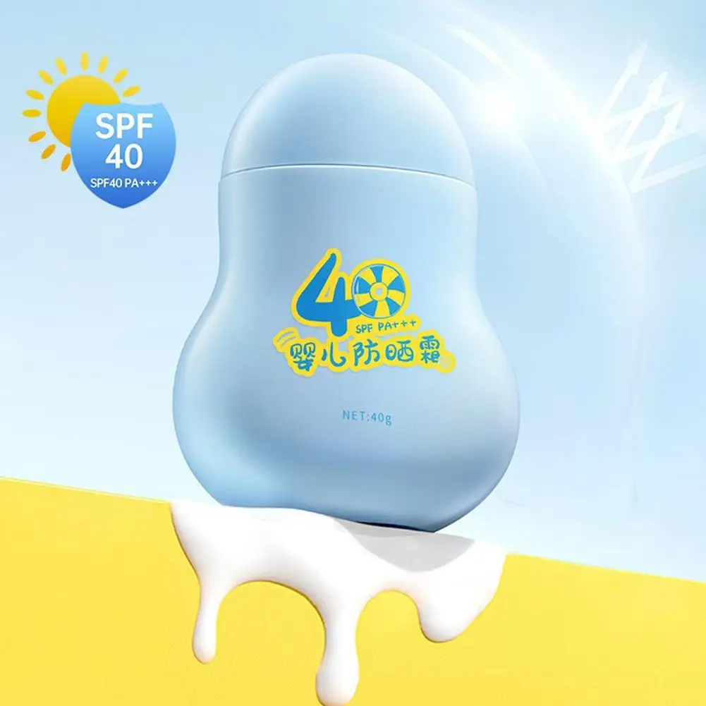 

40g Children's SunscreenRefreshing Oil Free Sun Protector Anti-Oxidation Non-irritating Cream Resistance Care Lotion Mild B I7I5
