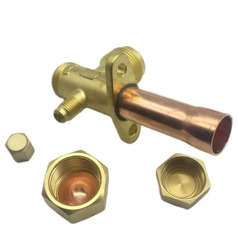 Air conditioning outdoor unit valve shut-off valve 2-7 split straight pipe welded tee