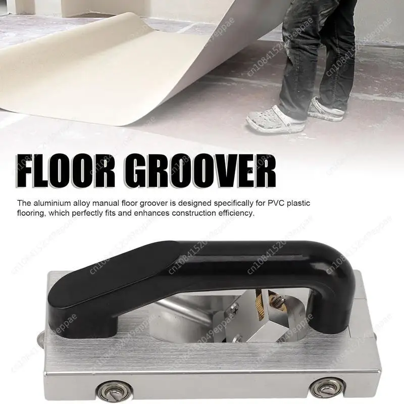 

Manual Floor Slotting U-Blade Wheeled Slotting Aluminum Alloy Floor Slotting Tool with Guide Pulley Hand Tool