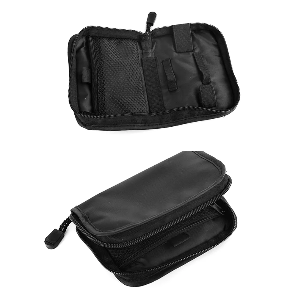 OxiOxygen Monitor Case Bag Portable Blood Glucose Meter Pouch Oxford Cloth Medical Device Storage Case (Black)