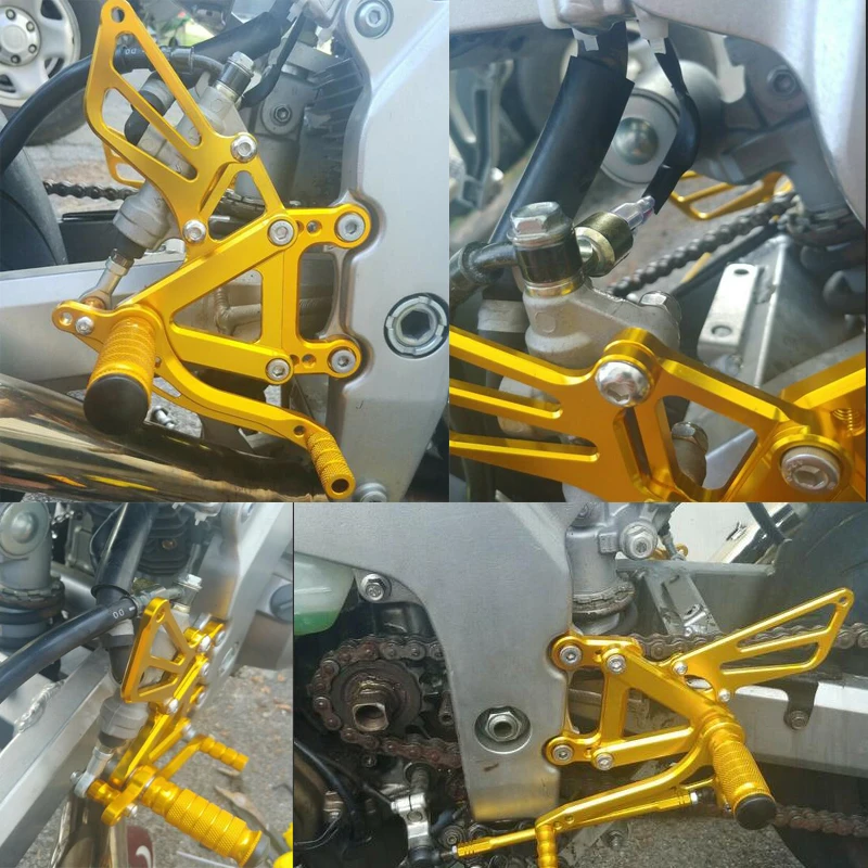 CNC Motorcycle Rearset Footpeg Footrest Foot Peg Platforms Fit For Kawasaki Ninja ZX6R ZX636 ZX-6R ZX-636 ZX 6R 636 2003-2004 view 2
