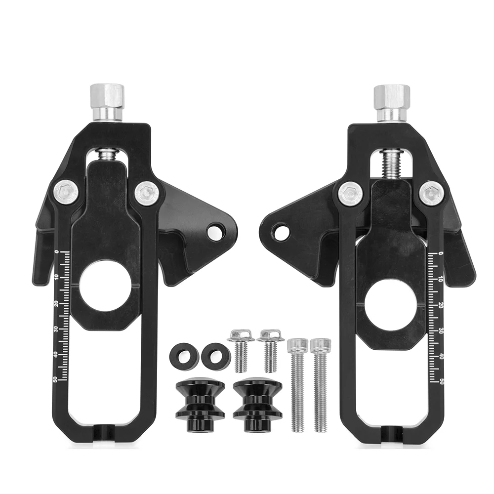 CNC Motorcycle Rear Wheel Axle Blocks Chain Adjusters Tensioners For HONDA CBR650R CB650R 2019-2025 CBR650F CB650F 2014-2016