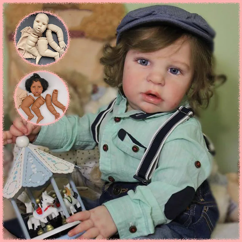 24Inch Reborn Margot Doll Kit Already Painted Kits/Unpainted Kit Lifelike Soft Touch Fresh Color DIY Doll Parts With Cloth Body