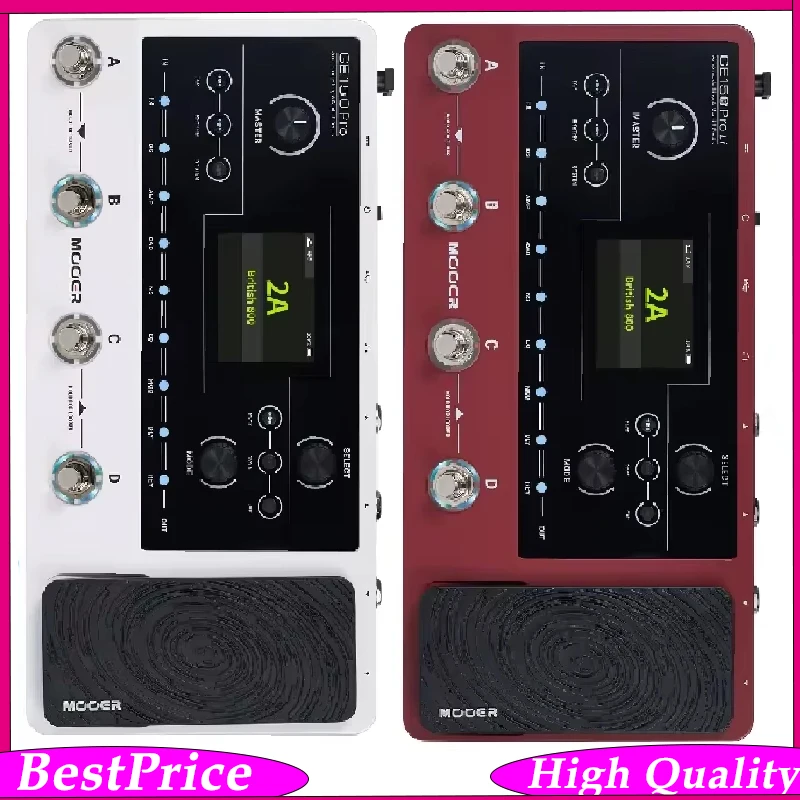 Pedal de efectos múltiples para guitarra MOOER GE150 Pro/Pro Li, modelado de amplificador de guitarra, batería integrada de 9 horas, cargador IR, accesorios para guitarra