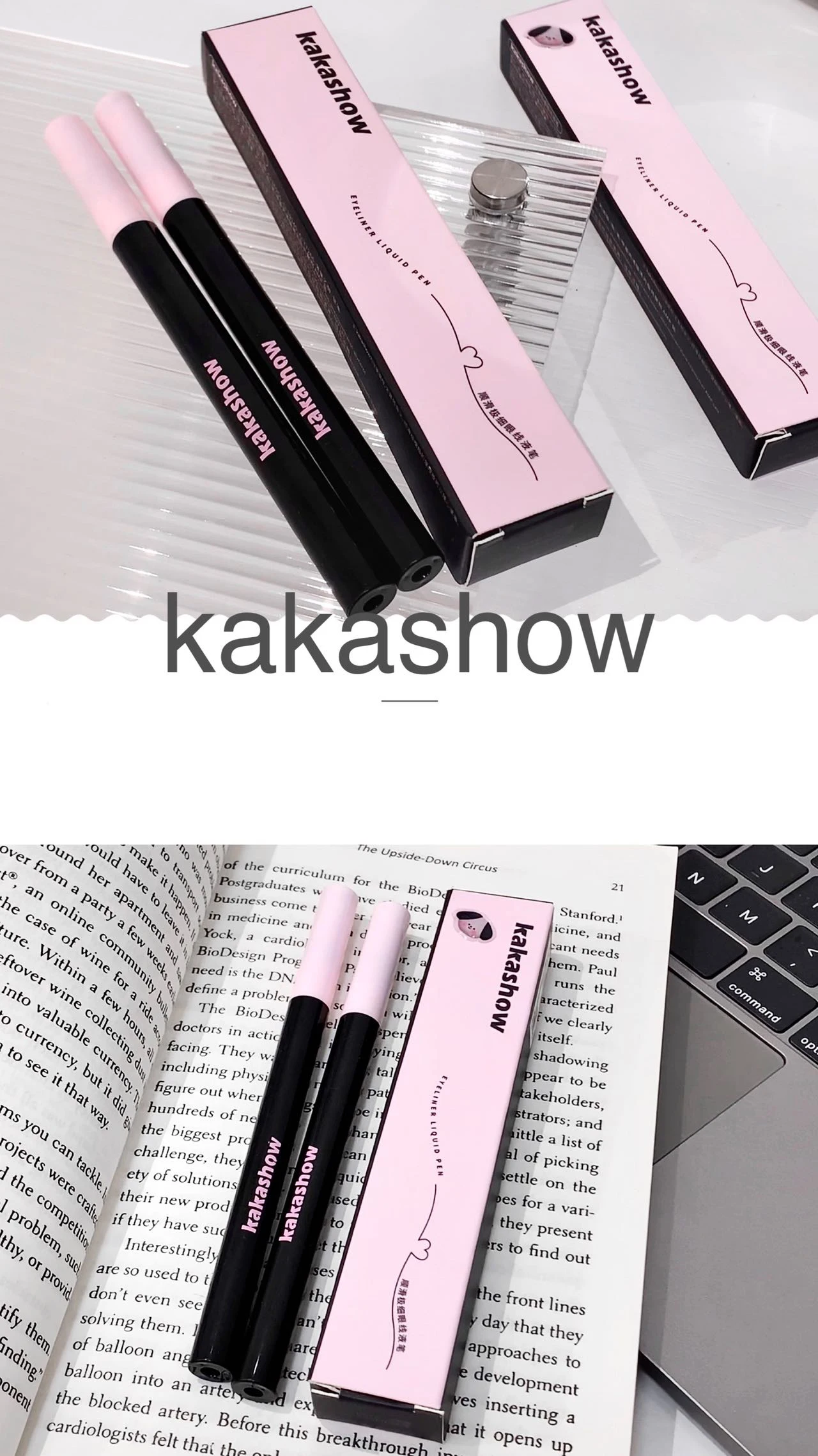 0.05mm Eyeliner Liquid Pen Matte Smooth Quick Dry Waterproof Ultra-thin Eyeliner Lower Eyelash Pen Non Smudging Korean Makeup