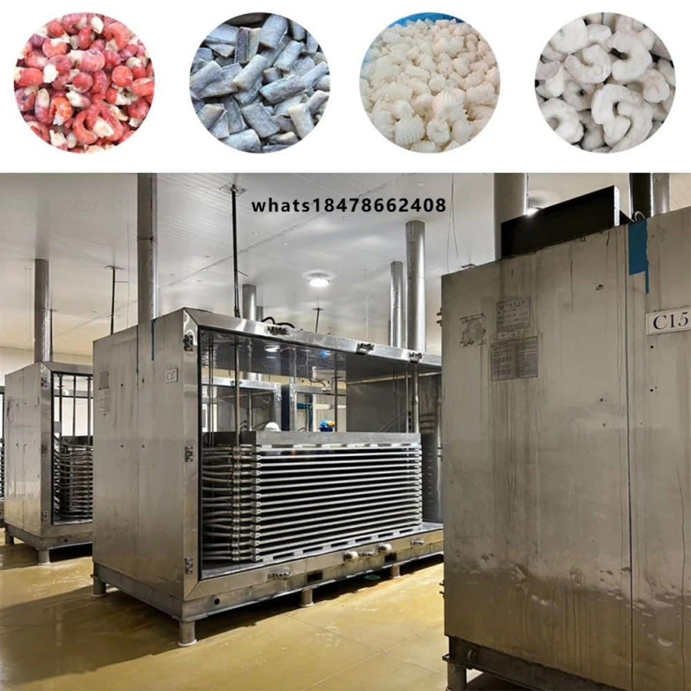 Industrial IQF Quick Contact Plate Freezer Individual Quick Durable Horizontal Blast Freezer for Shrimp Fish
