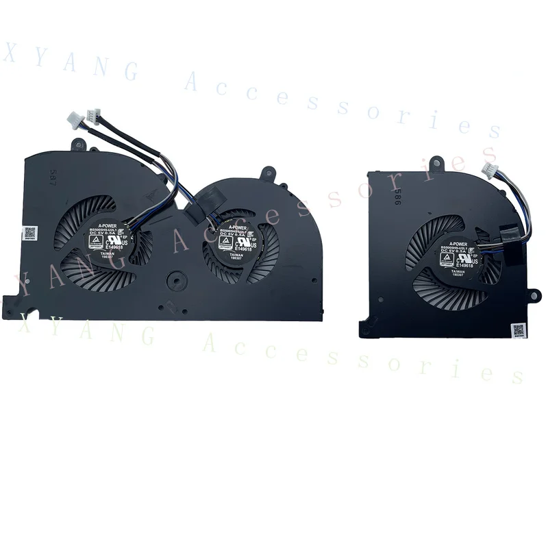 PP + nouveau ventilateur de refroidissement CPU et GPU 5V pour MSI GS75 Stealth P75 Creator MS-17G1 MS-17G2 US
