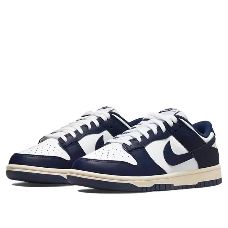 Nike Dunk synthetic leather low cut casual board shoes, anti slip and wear-resistant, men and women Nike shoes