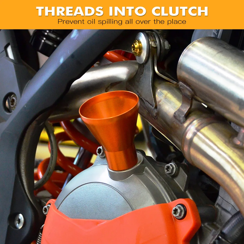 NICECNC For KTM EXC XCW 300 250 EXCF 250 350 450 500 Oil Filler Refueling Funnel XC SX 125 150 200 250 300 350 400 450 2001-2022