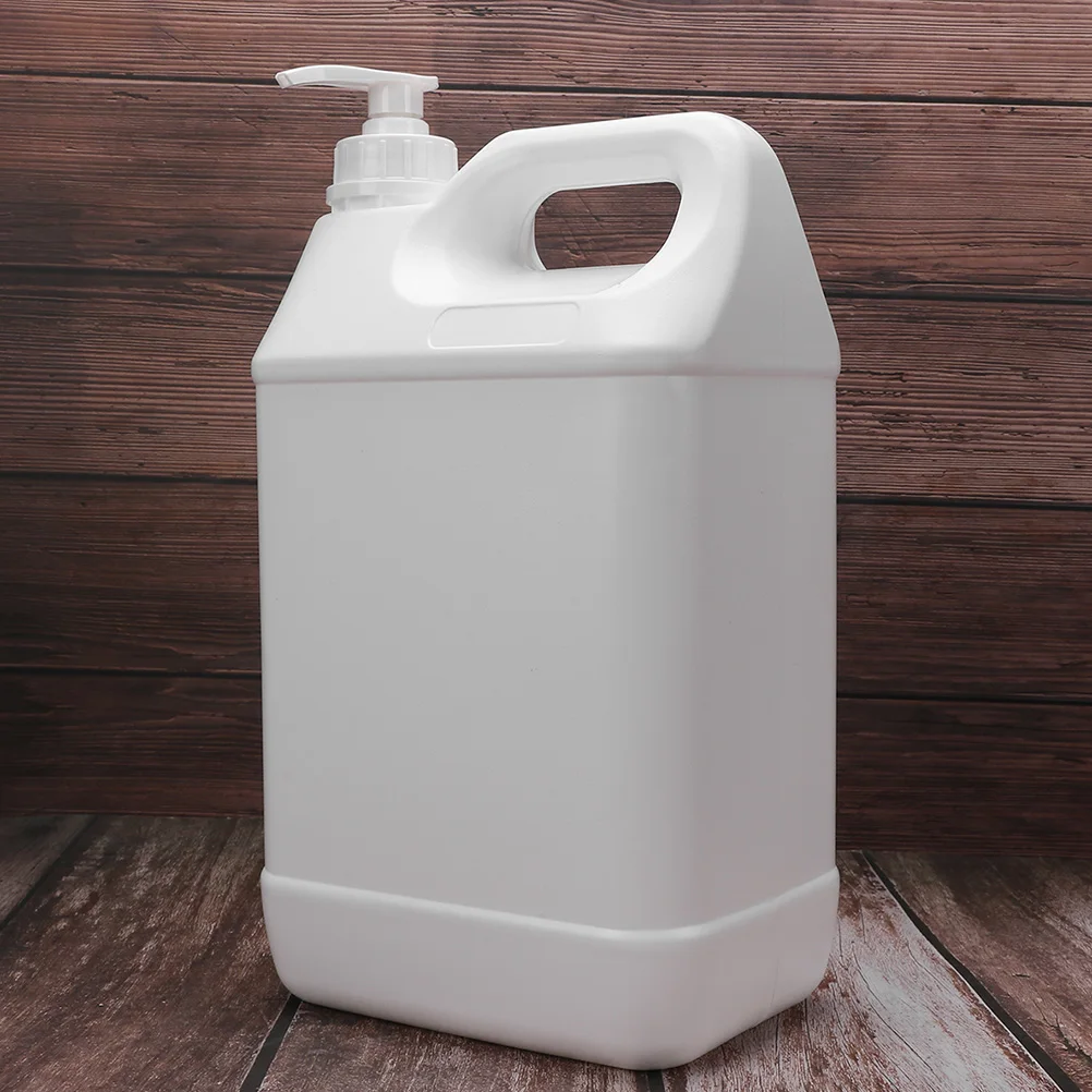 

1 Gallon Laundry Detergent Dispenser Bottle with Pump Refillable Plastic Sub Container for Home Hotel Restaurant Shower Gel