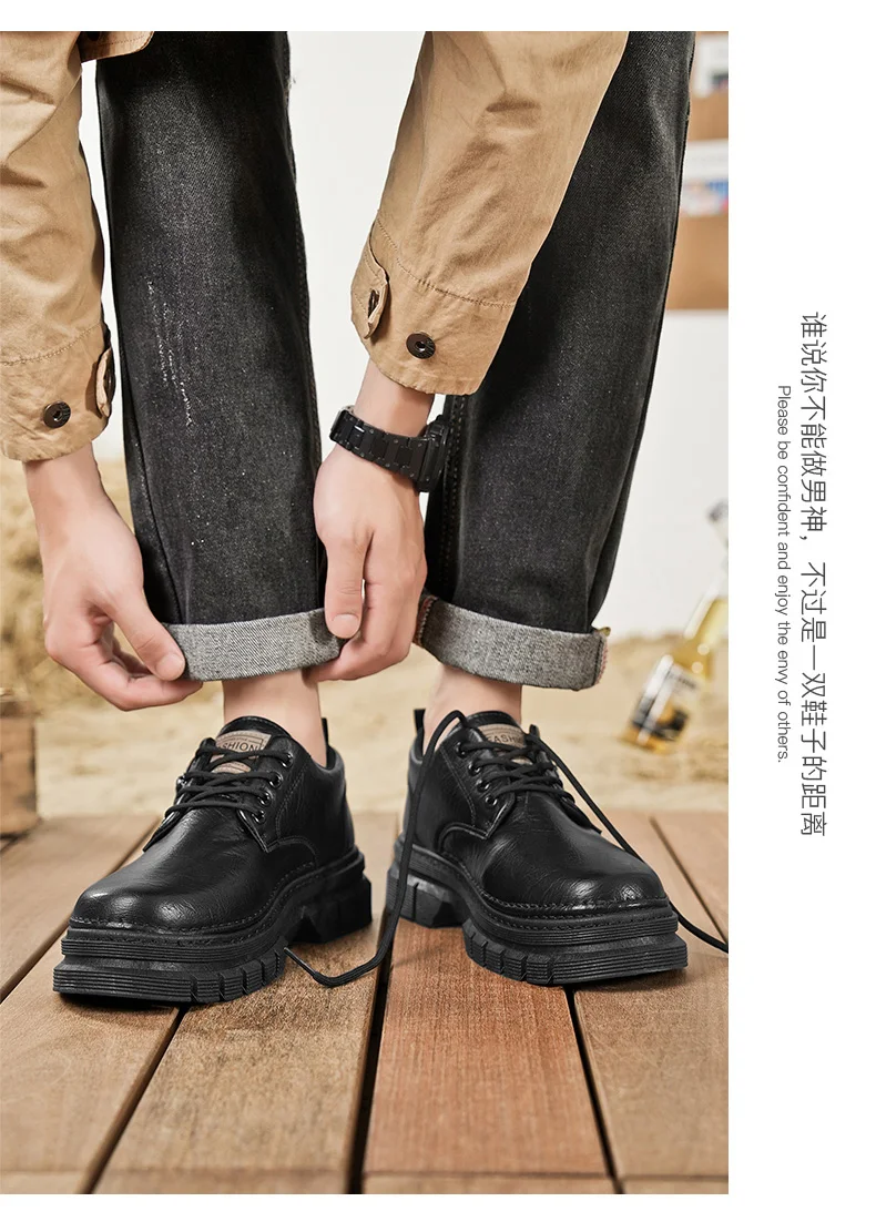 Herren-Freizeitschuhe, Vier-Jahreszeiten-Handarbeit, bequeme Outdoor-Arbeitsschuhe, modische Joker-Jugend-Trendschuhe, Business-Party-Lederschuhe – Detail 31
