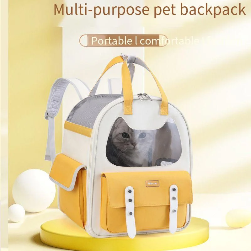 

High-capacity Dog Backpack Go Out Portable Breathable Dog Bag Handheld Pet Backpack Transparent Comfort Durable Pet Supplies