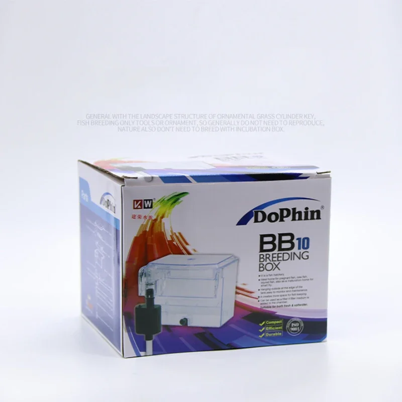 Dophin bb10 bb11 externe Inkubator-Isolation sbox mit Wasserpumpe externer Algen tank