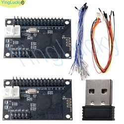 2 Player Wireless Bluetooth Zero Delay usb Encoder arcade controls PCB for Joystick PC PS3 PS2