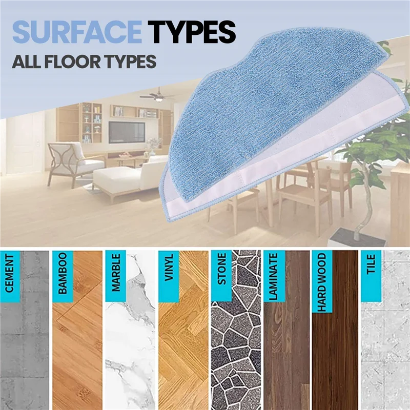 

For EZVIZ RE4 / RE4 Plus / RE5 / RE5 Plus Main Side Brush Mop Cloth Hepa Filter Accessories Replacement Spare Parts-A54Q