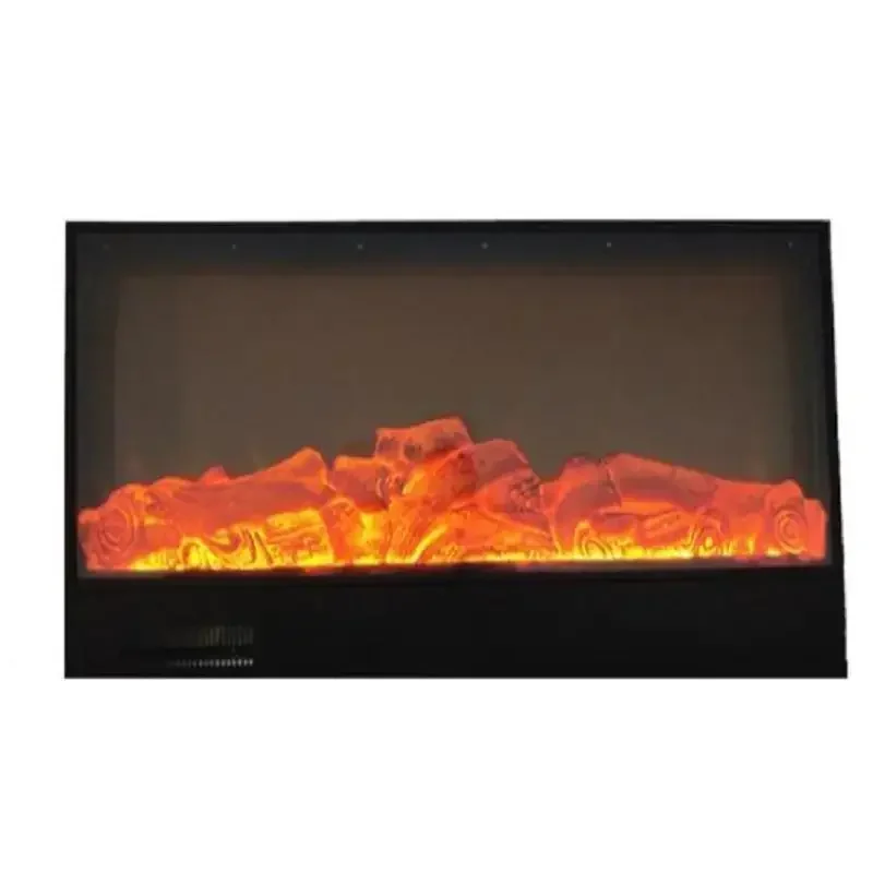 1500W LED Electric Fireplace Modern Remote Control Insert Indoor/Outdoor Household Use LED Decoration Room Heater