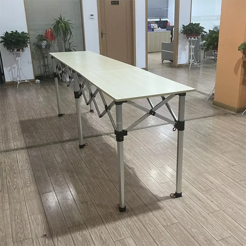 Large Heavy Duty Portable Foldable Camping Table Roll Up Outdoor Picnic Desk for Beach Travel Hiking Fishing Gear Sturdy