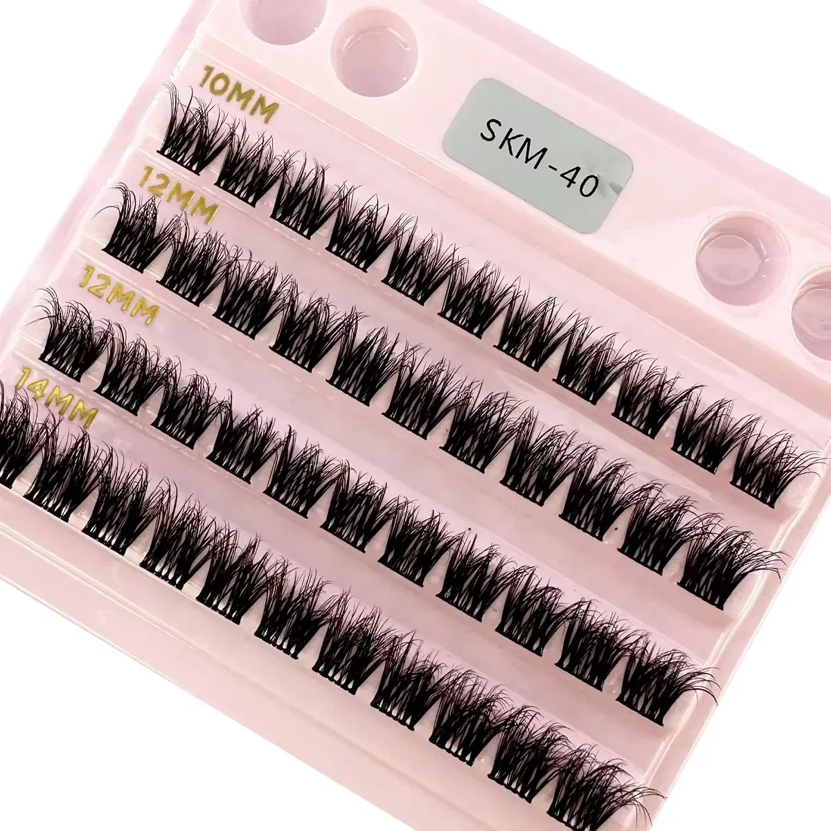 HBZGTLAD Natural Eyelash extension ClusterLashes Volume Mixed Tray Lashes Cluster Natural Mink Lashes Individual False eyelashes