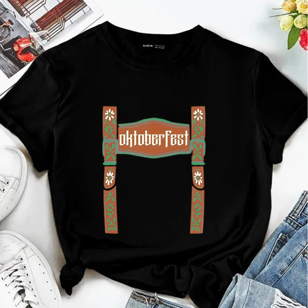 Funny Oktoberfest beer clothing graphics T Shirt for Women Casual Short Sleeve tee shirt femme camisetas mujer tshirts woman