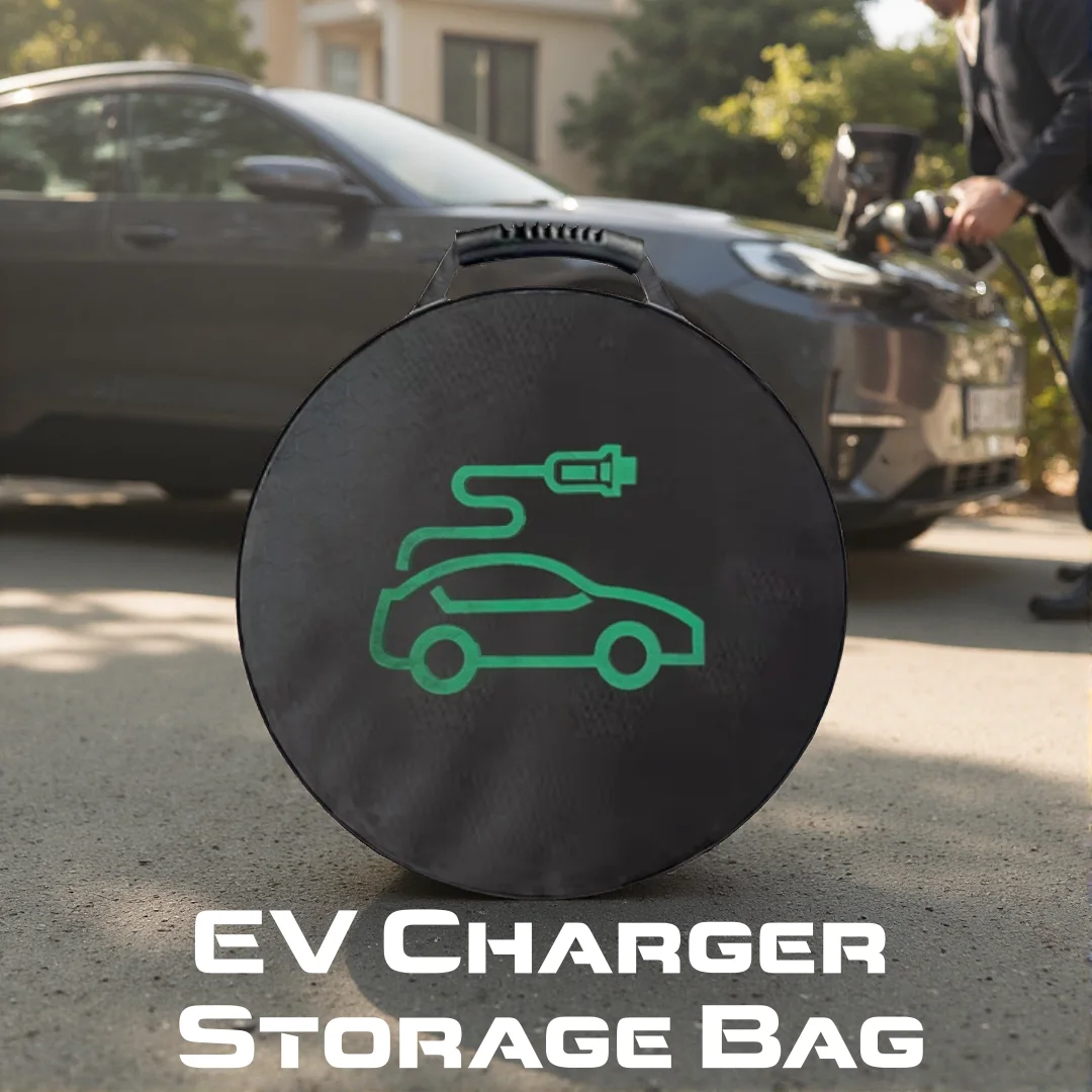 EV Charger Storage Bag, Waterproof Carry Case for Portable EVSE, Travel Organizer for Type 2 Charging Cable & Connector, Dustpro view 3