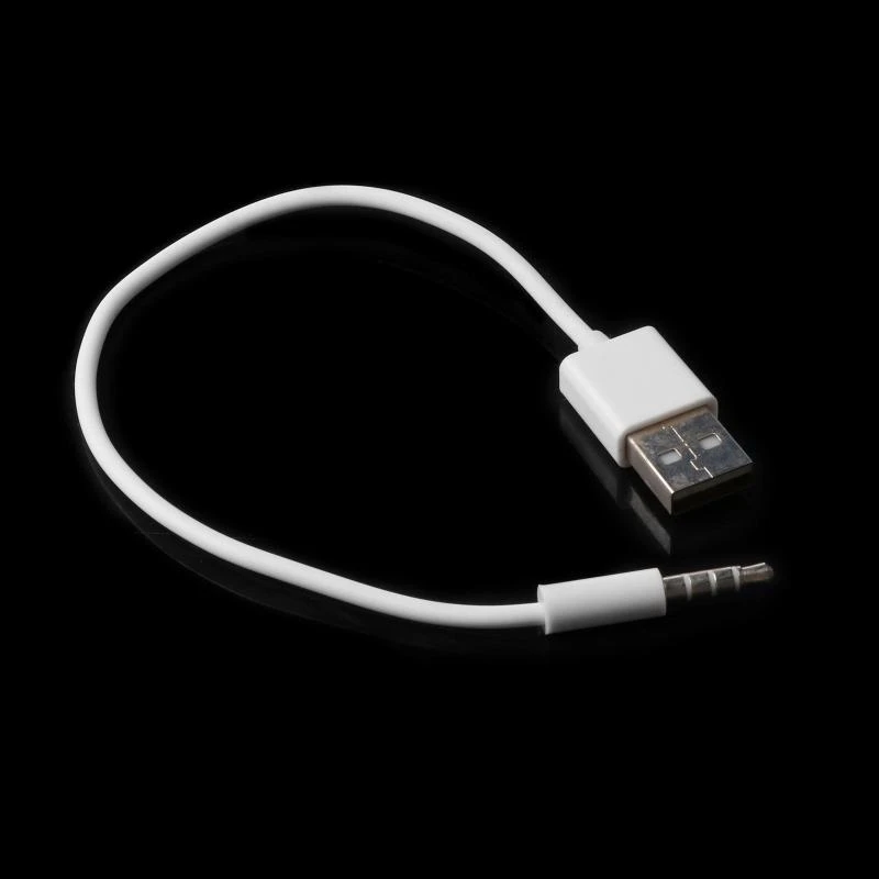 USB 3.5mm Data Sync Charging Cable Adapter for Apple iPod Shuffle 2nd #221
