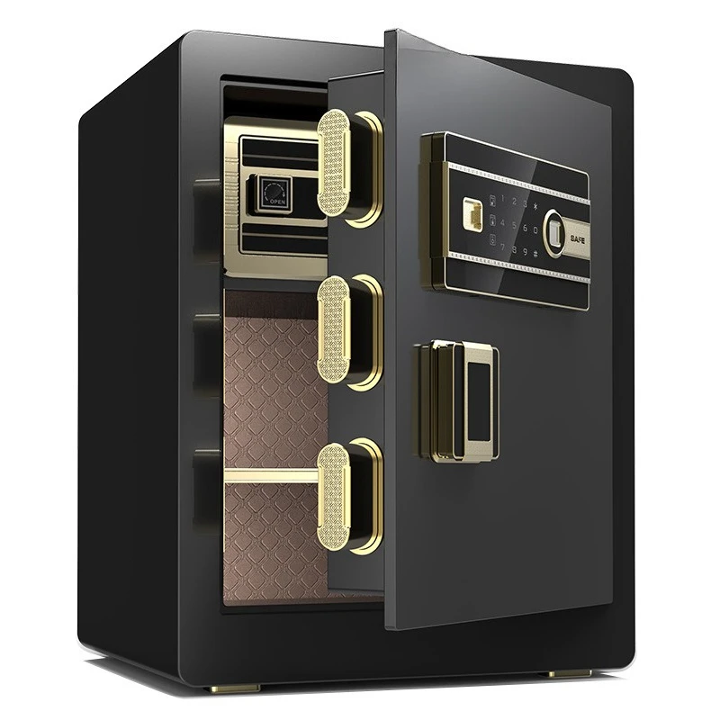 

Safe, home small fingerprint password, office bedside safe, large alarm cabinet