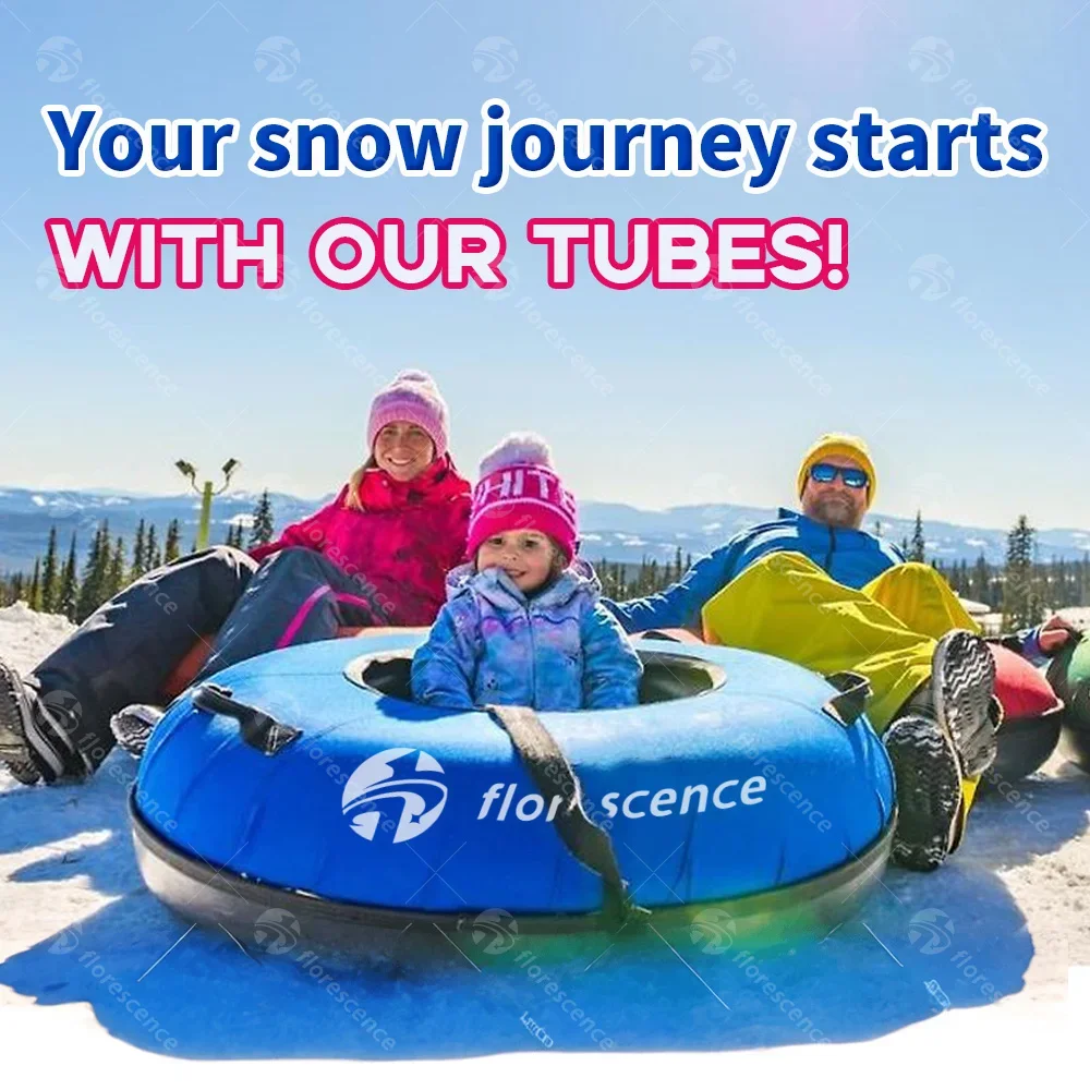 Inflatable Snow Tube With Hard Bottom 100CM 120CM