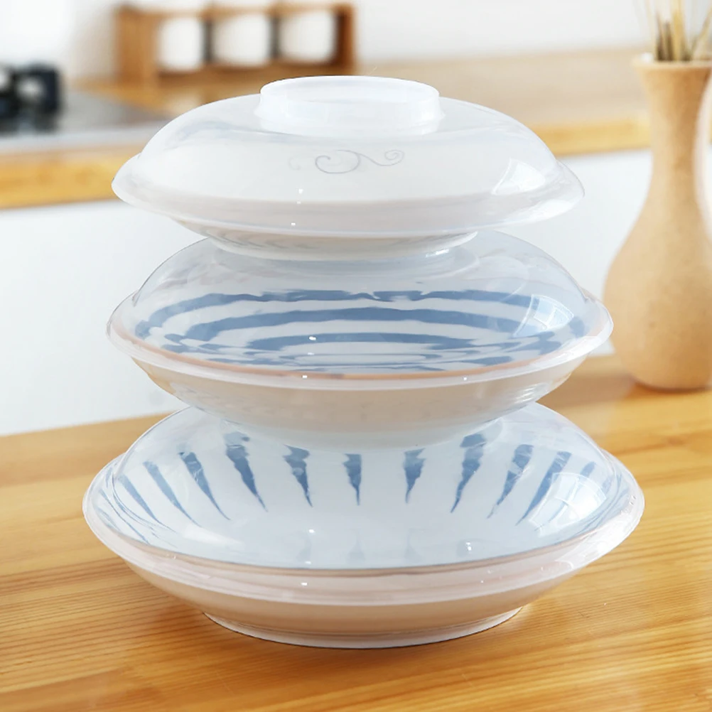 

3Pcs Food Preservation Covers Heat-Resistant Microwave Plate Covers Multipurpose Magnetic Anti-Splatter Lid for Kitchen