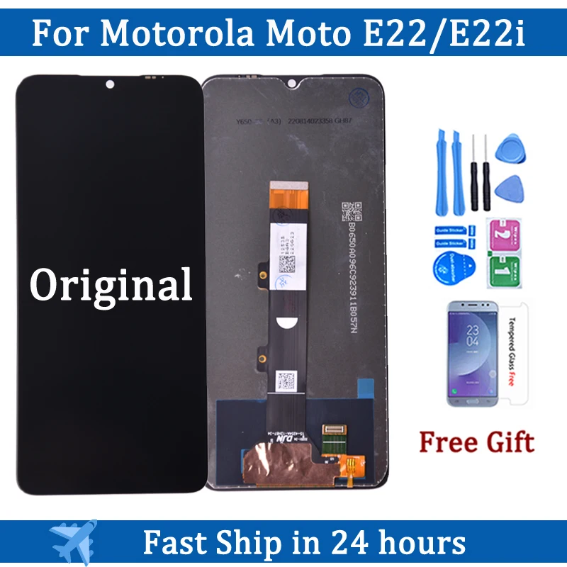 

Original 6.5" For Motorola Moto E22 E22i LCD Display With Touch Screen Digitizer Assembly For Moto e22 e22i LCD Repair Parts