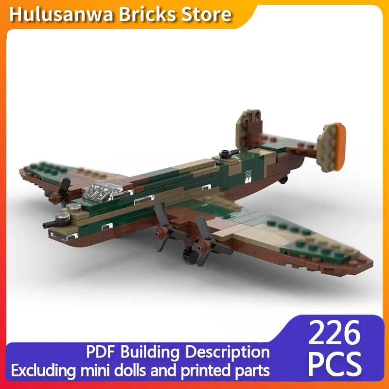 

WW2 Military Fighter Jets Model MOC Building Bricks War Equipment Modular Technology Gifts Holiday Assemble Children Toys Suit