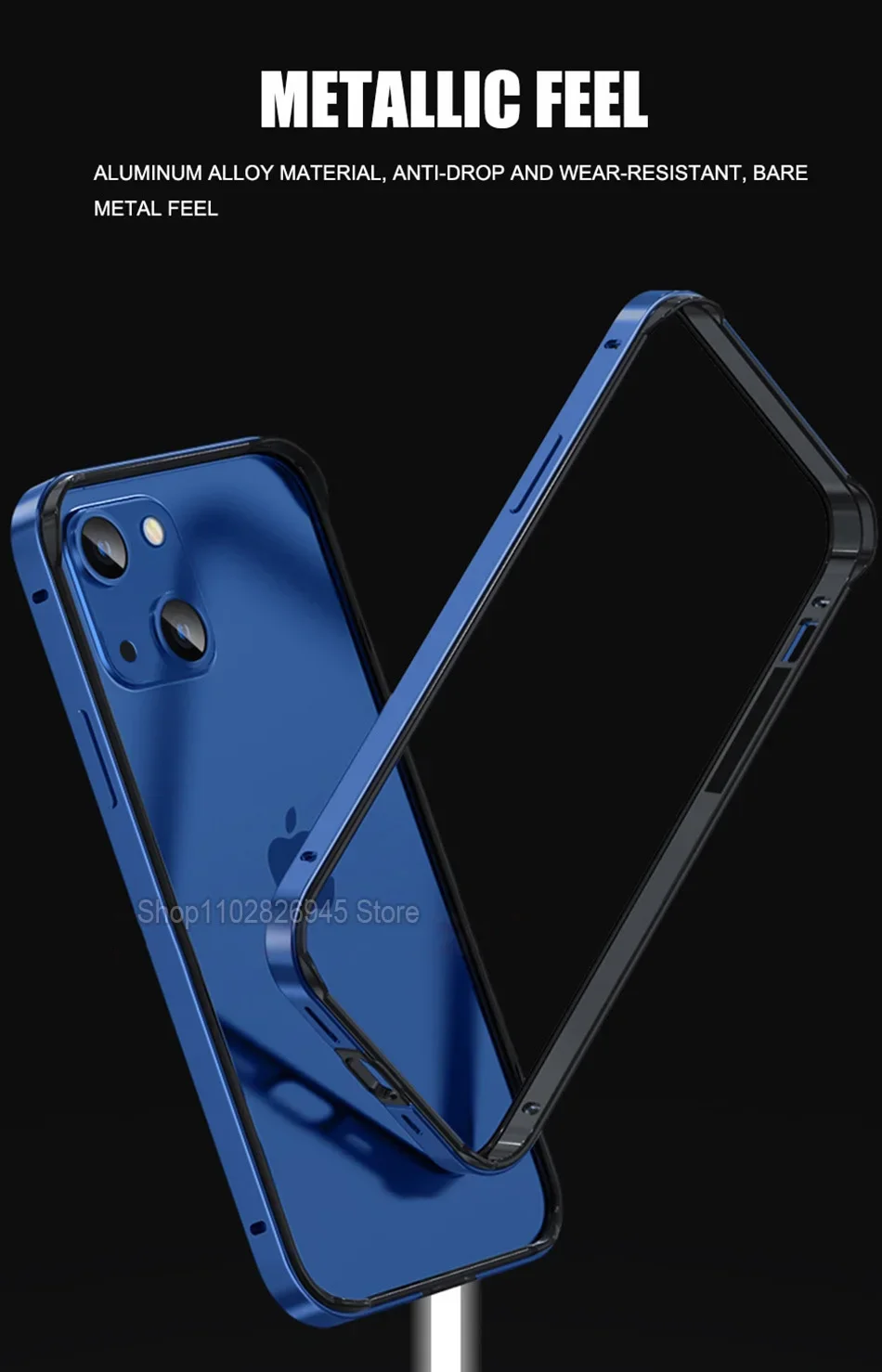 Hybrid Silicone Frame Aluminum Metal Phone Case For iPhone 16 15 14 13 12 Pro Max Better Heat Bumper